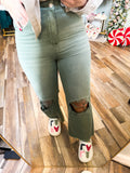 Leslie 90s Vintage Crop Flare Jeans