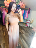 Walking Into The Sunset Dress - Pink Clay